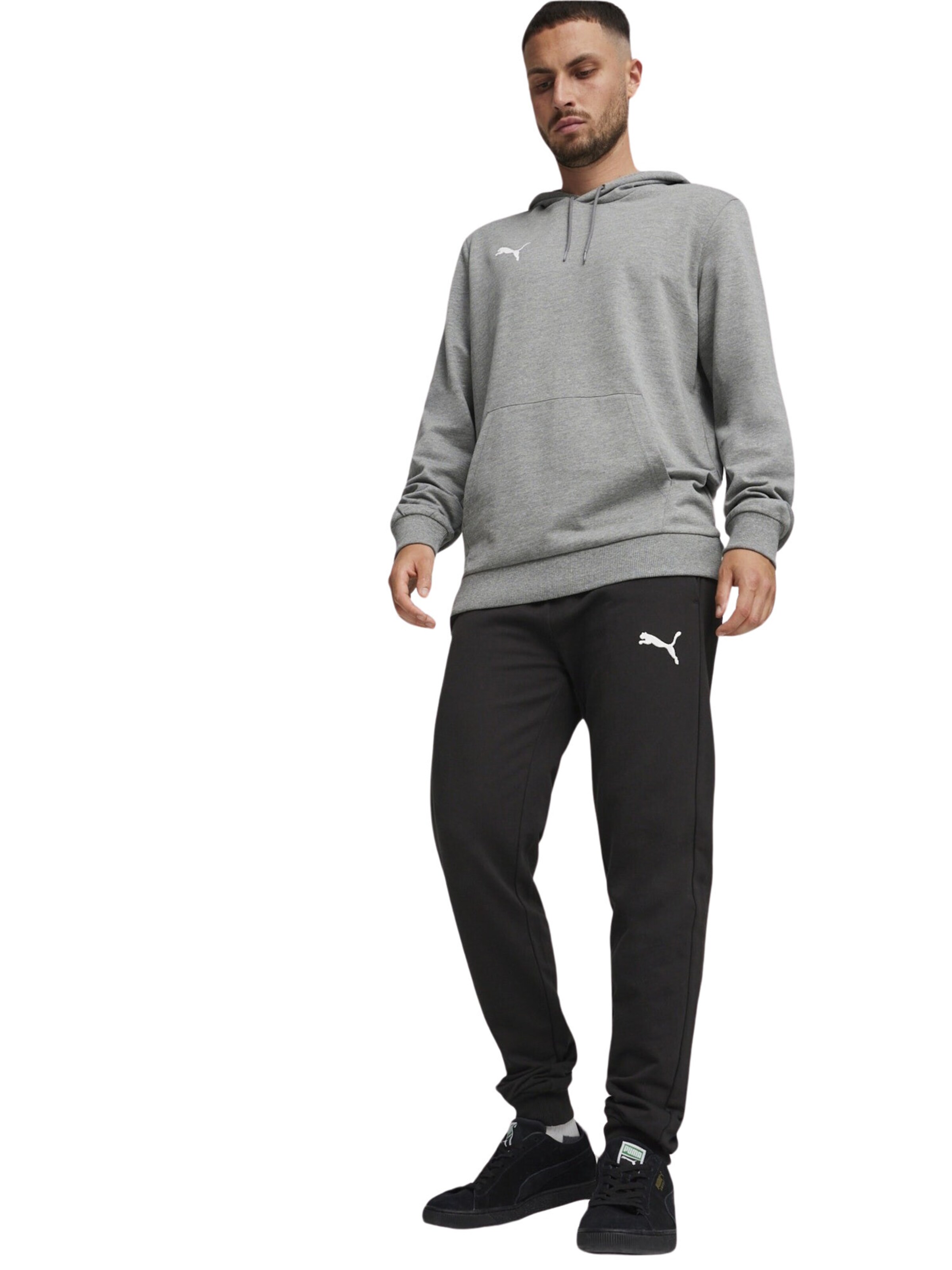 Felpa sportiva 'Team Goal' di PUMA in grigio