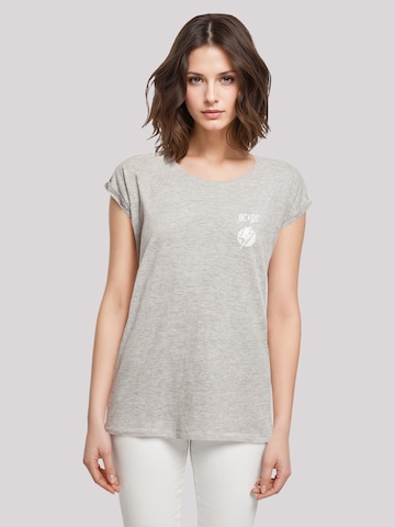 T-shirt 'ACDC Lightning Bolt' F4NT4STIC en gris : devant