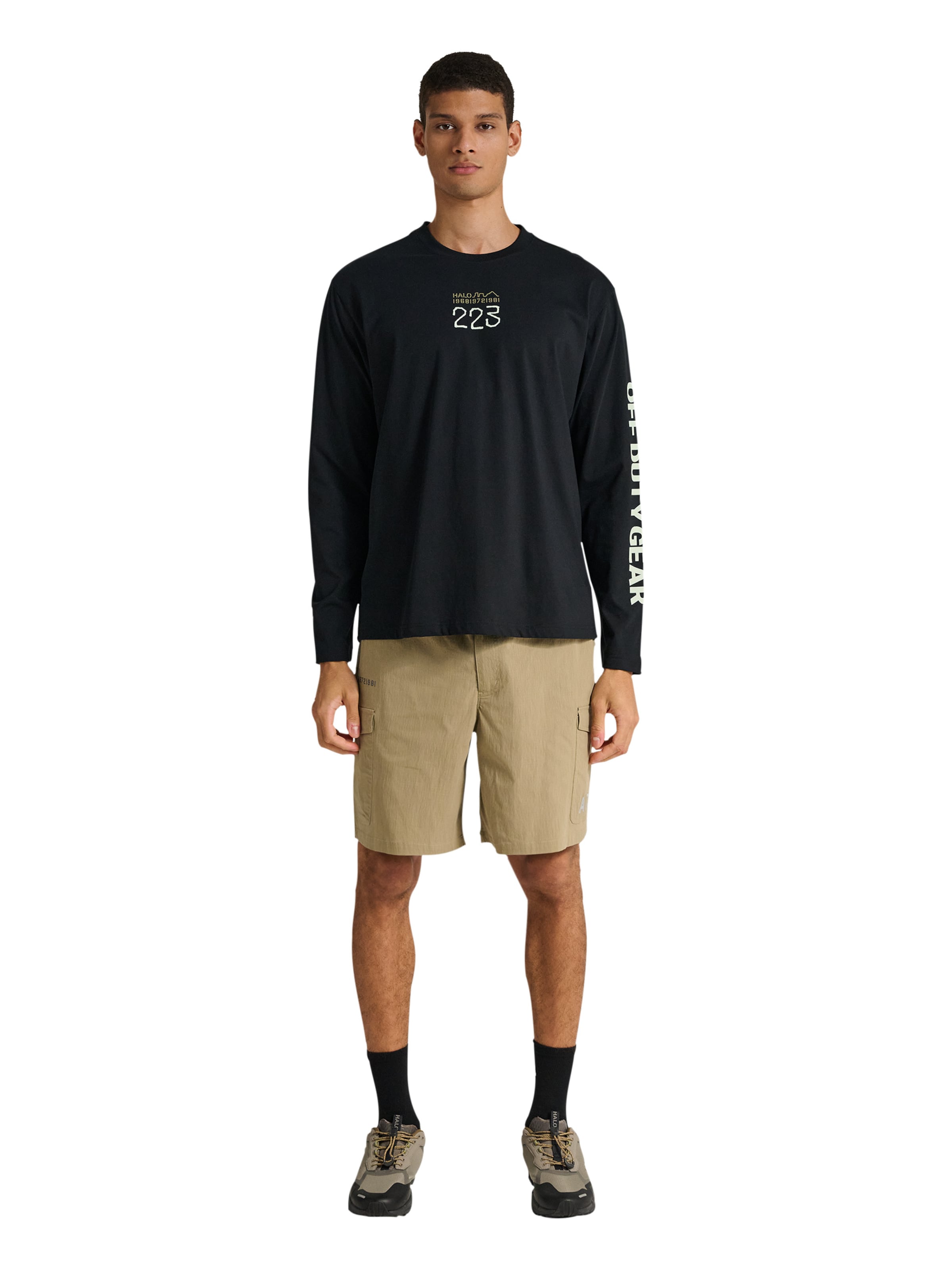 HALO Shirt in Schwarz