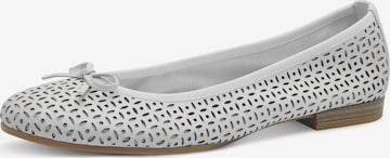 Tamaris Ballerina 'Alena' in Weiß: Vorderseite