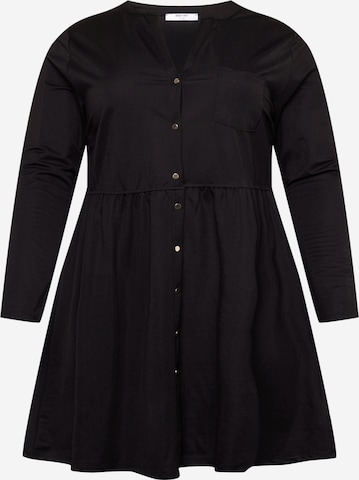 Robe 'Tamina' ABOUT YOU Curvy en noir : devant