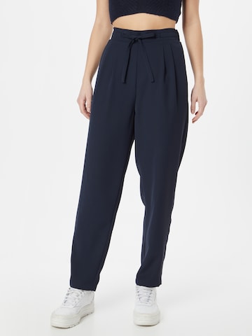 ABOUT YOU Loose fit Pleat-Front Pants 'Nicole' in Blue: front