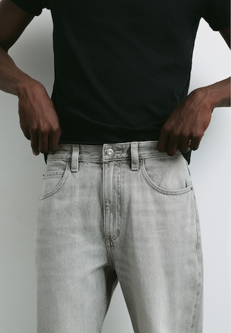 Baggy Jeans de la Pull&Bear pe gri