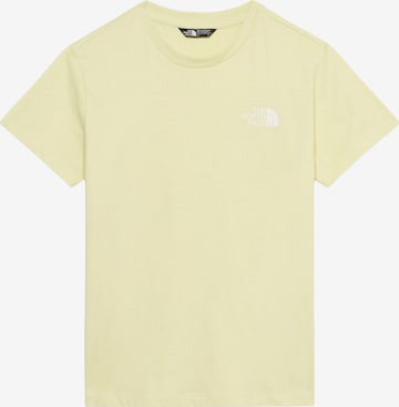 THE NORTH FACE Функциональная футболка 'SIMPLE DOME' в Желтый: спереди