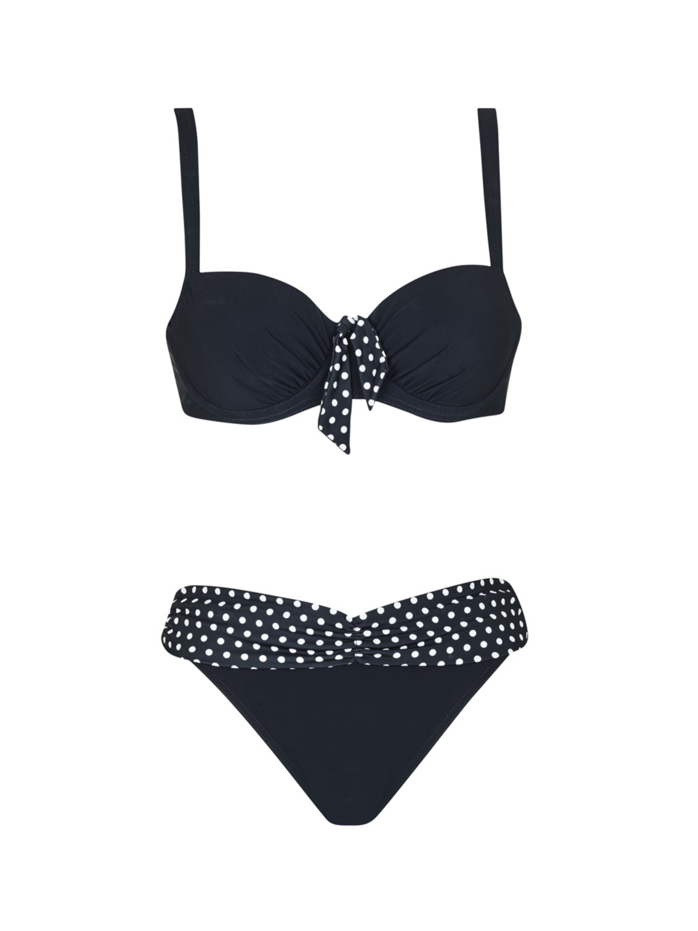 SUNFLAIR Bustier Bikini in Zwart: voorkant