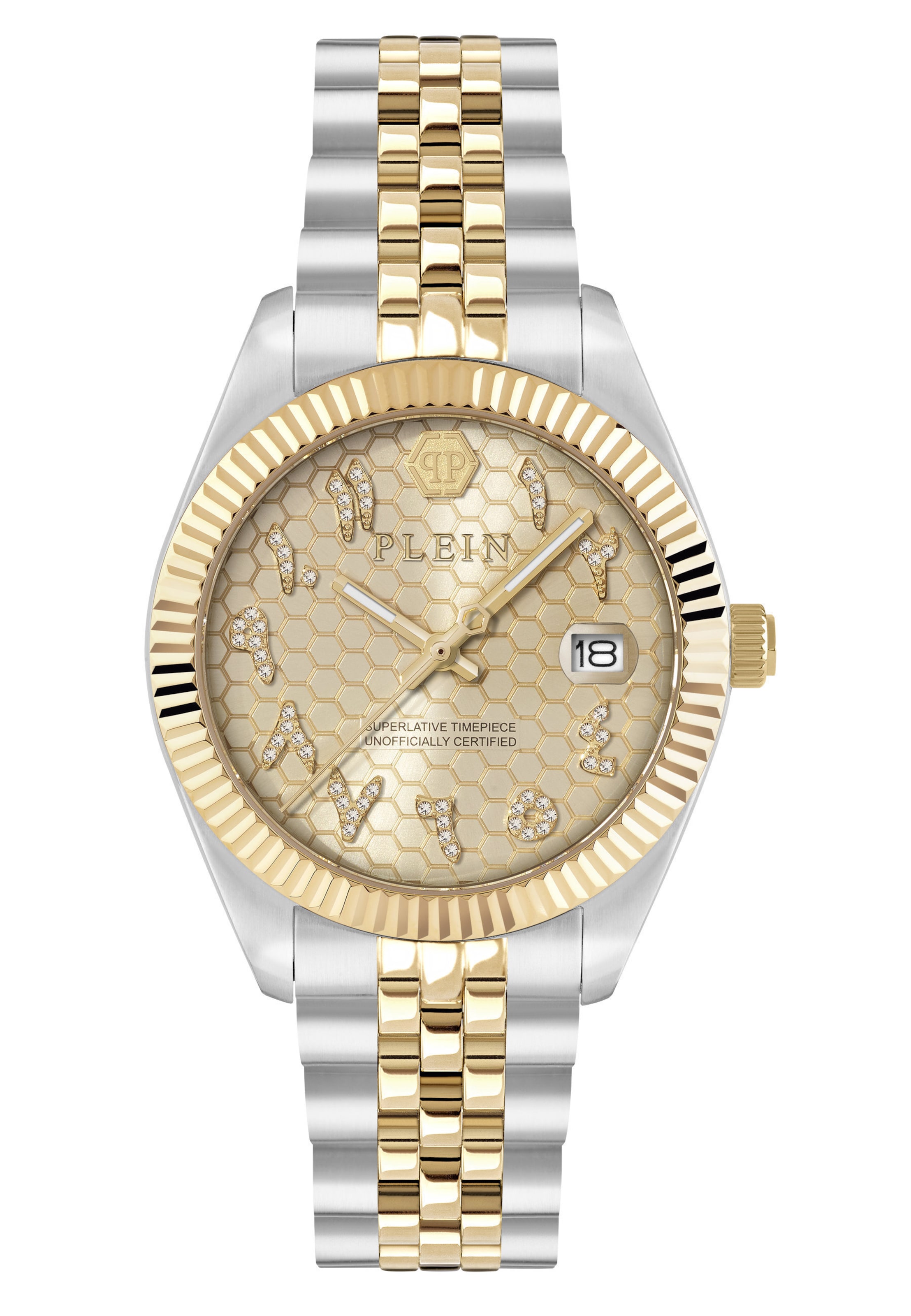 Orologio analogico 'Date Superlative' di Philipp Plein Watches in argento: frontale