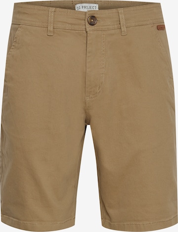 11 Project Regular Broek 'Galino' in Beige: voorkant