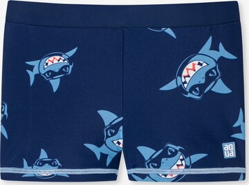 SCHIESSER Swim Trunks 'Aqua' in Blue: front