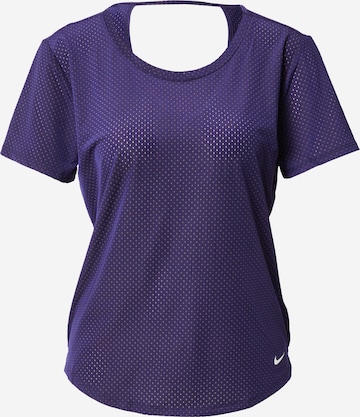 T-shirt fonctionnel 'One' NIKE en violet : devant