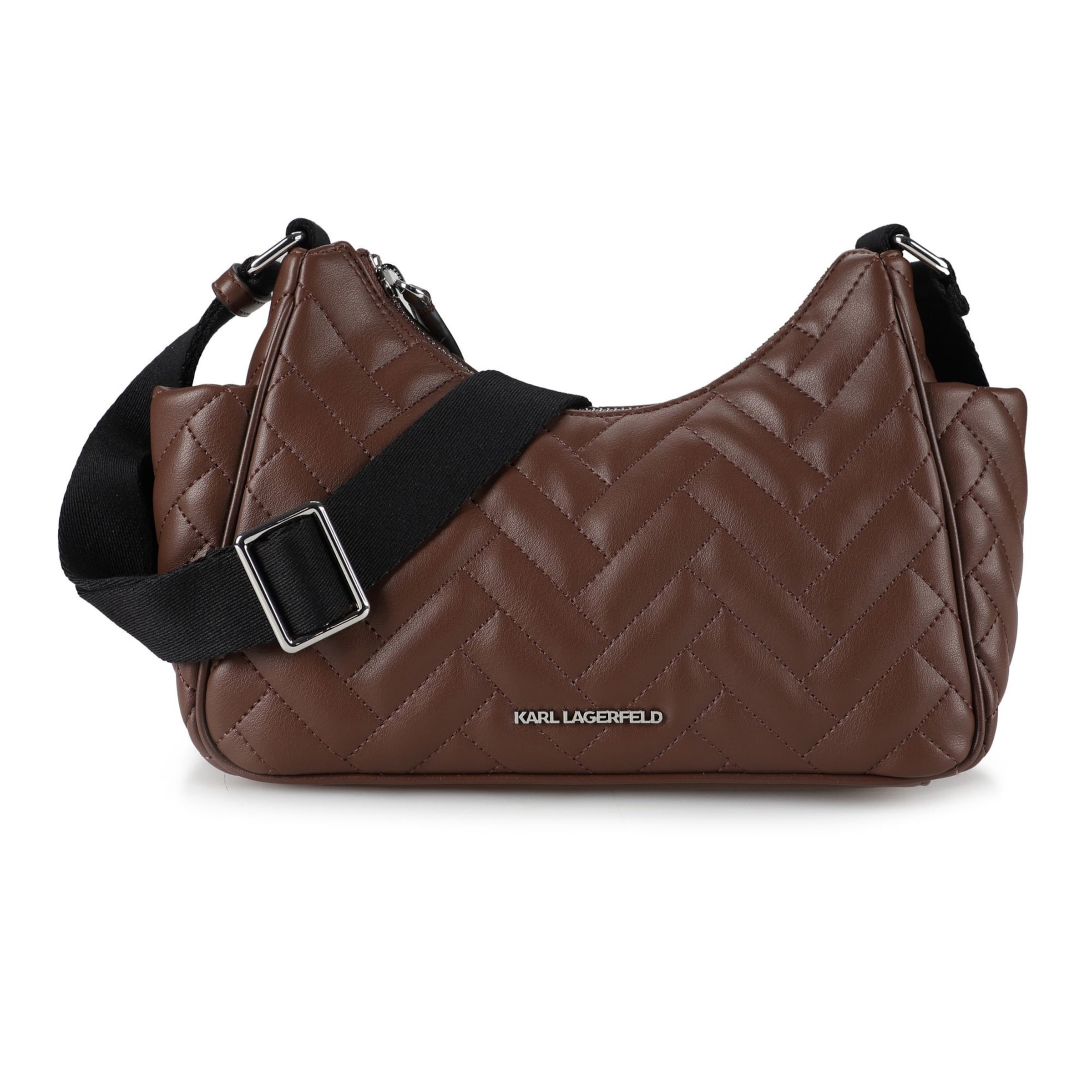 Karl Lagerfeld Schoudertas 'Brick' in de kleur Donkerbruin, Productweergave
