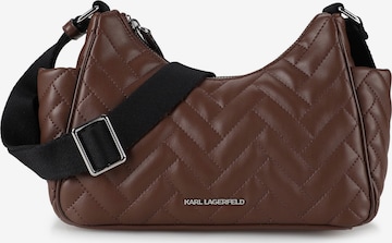 Karl Lagerfeld Umhängetasche 'Brick' in Braun: Vorderseite