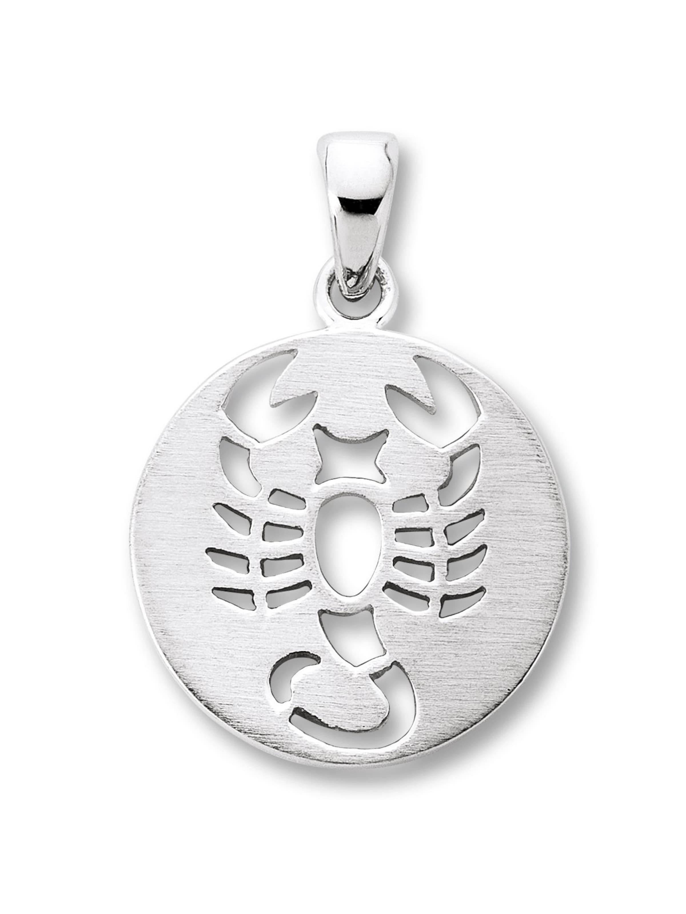 ONE ELEMENT Pendant 'Skorpion' in Silver: front
