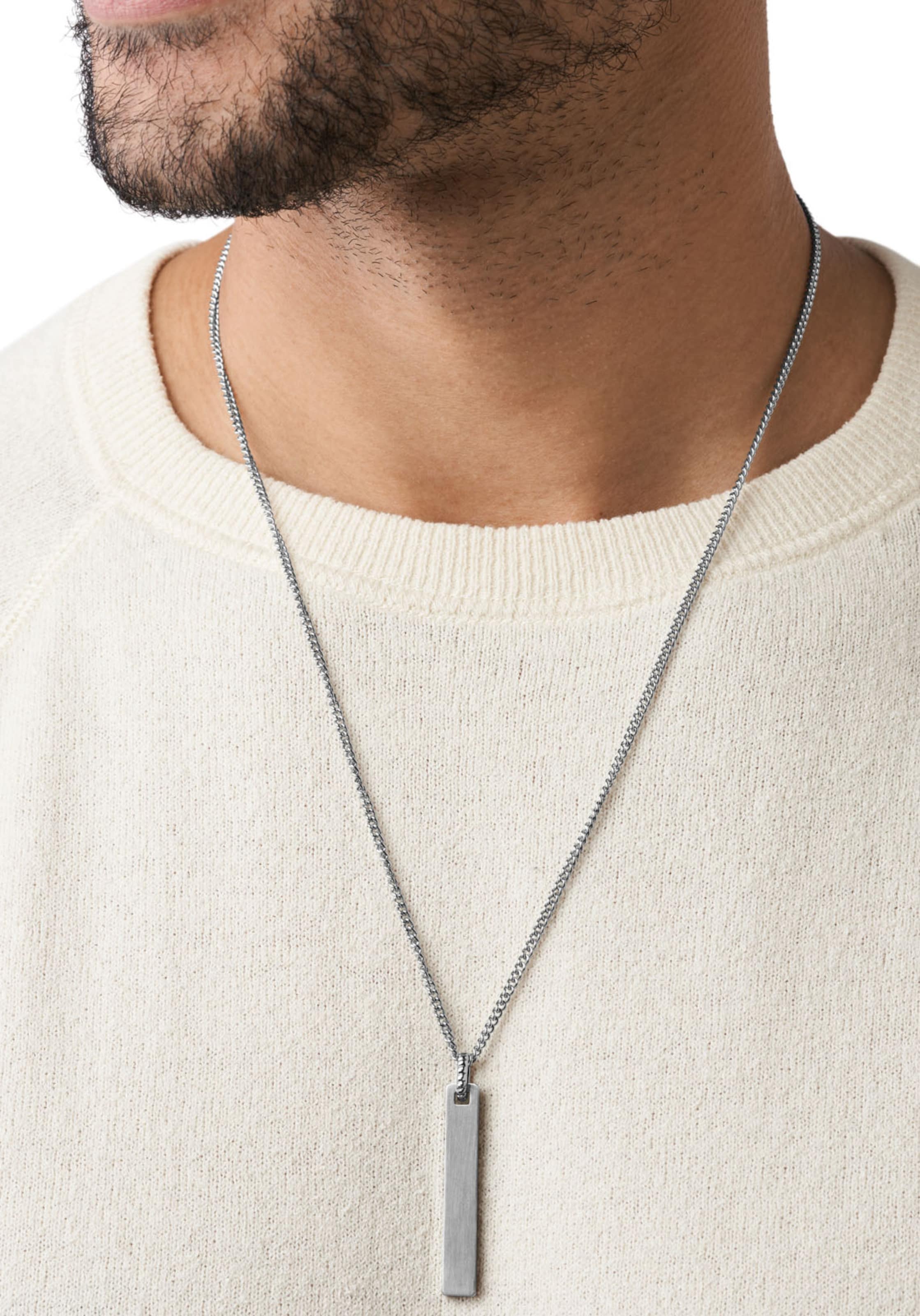 FOSSIL Kette in Silber: Vorderseite