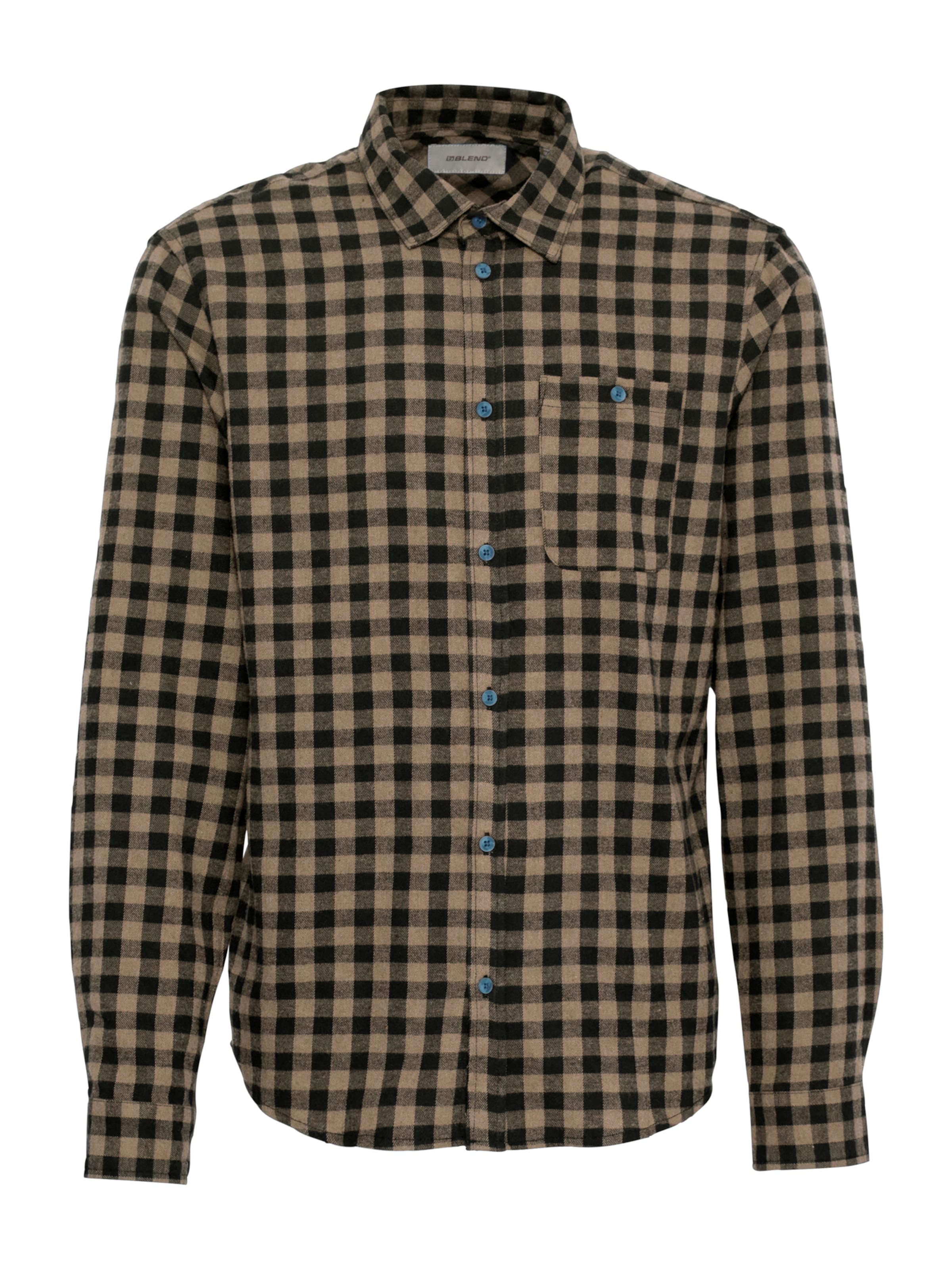 BLEND Overhemd in Bruin: voorkant