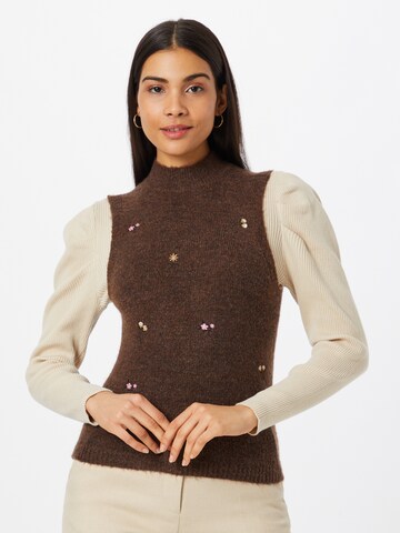 JDY Sweater 'Natja' in Brown: front