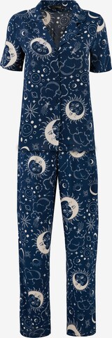 LELA Pyjama in Blauw: voorkant