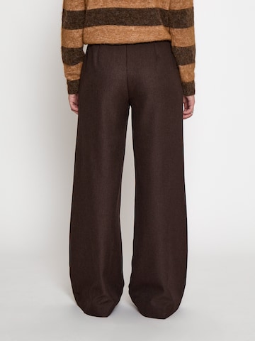 Peppercorn Wide leg Pants 'Salto' in Brown