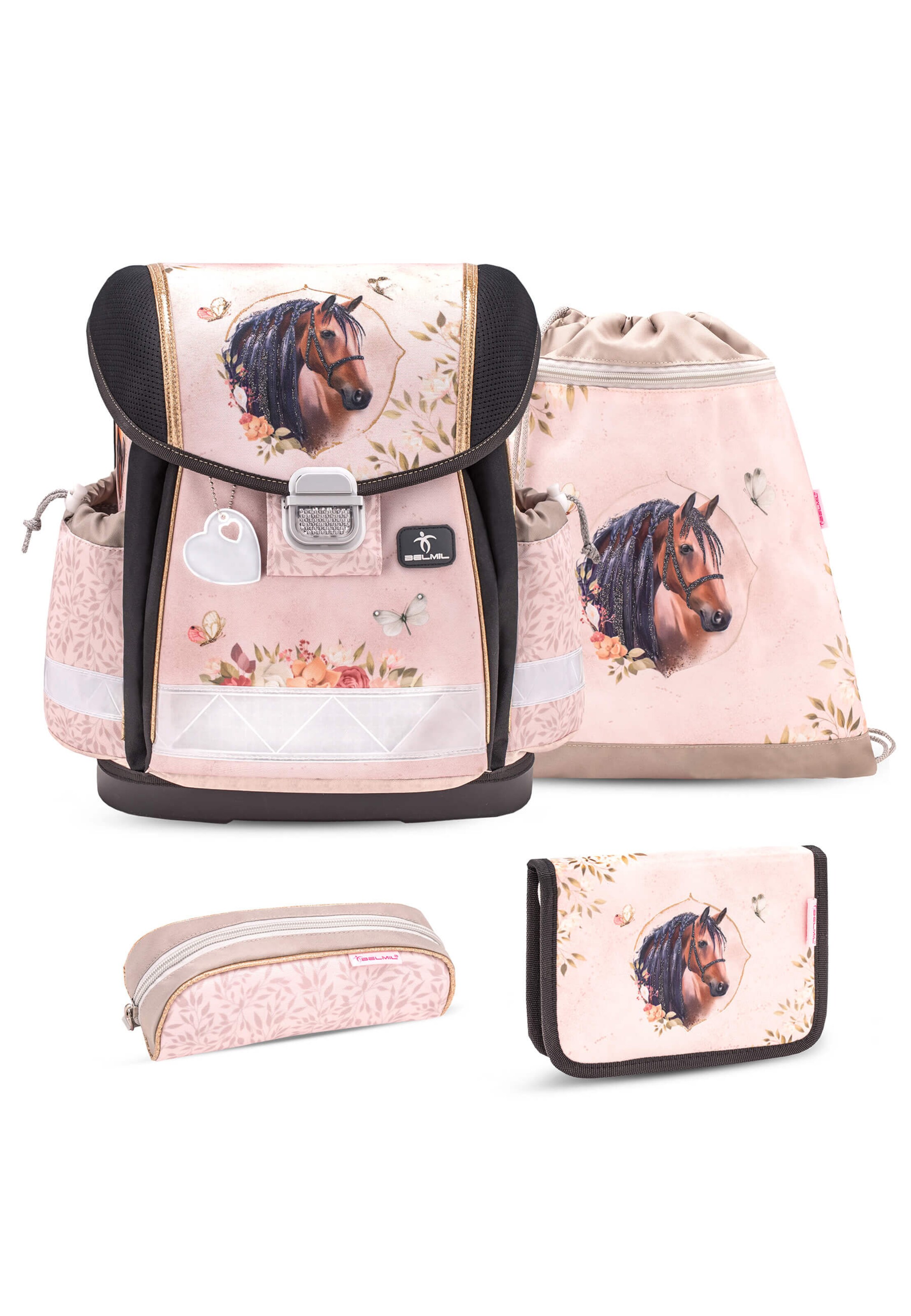 Belmil Backpack in Pink: front