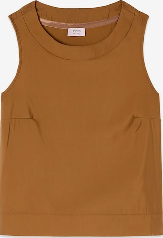 oltre Bluse in Braun: Vorderseite