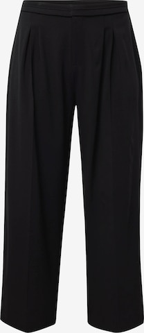 CITA MAASS co-created by ABOUT YOU Wide leg Pleat-Front Pants 'Gemma' in Black: front
