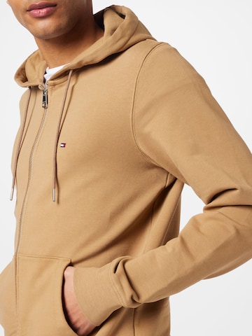 TOMMY HILFIGER Sweat jacket in Brown