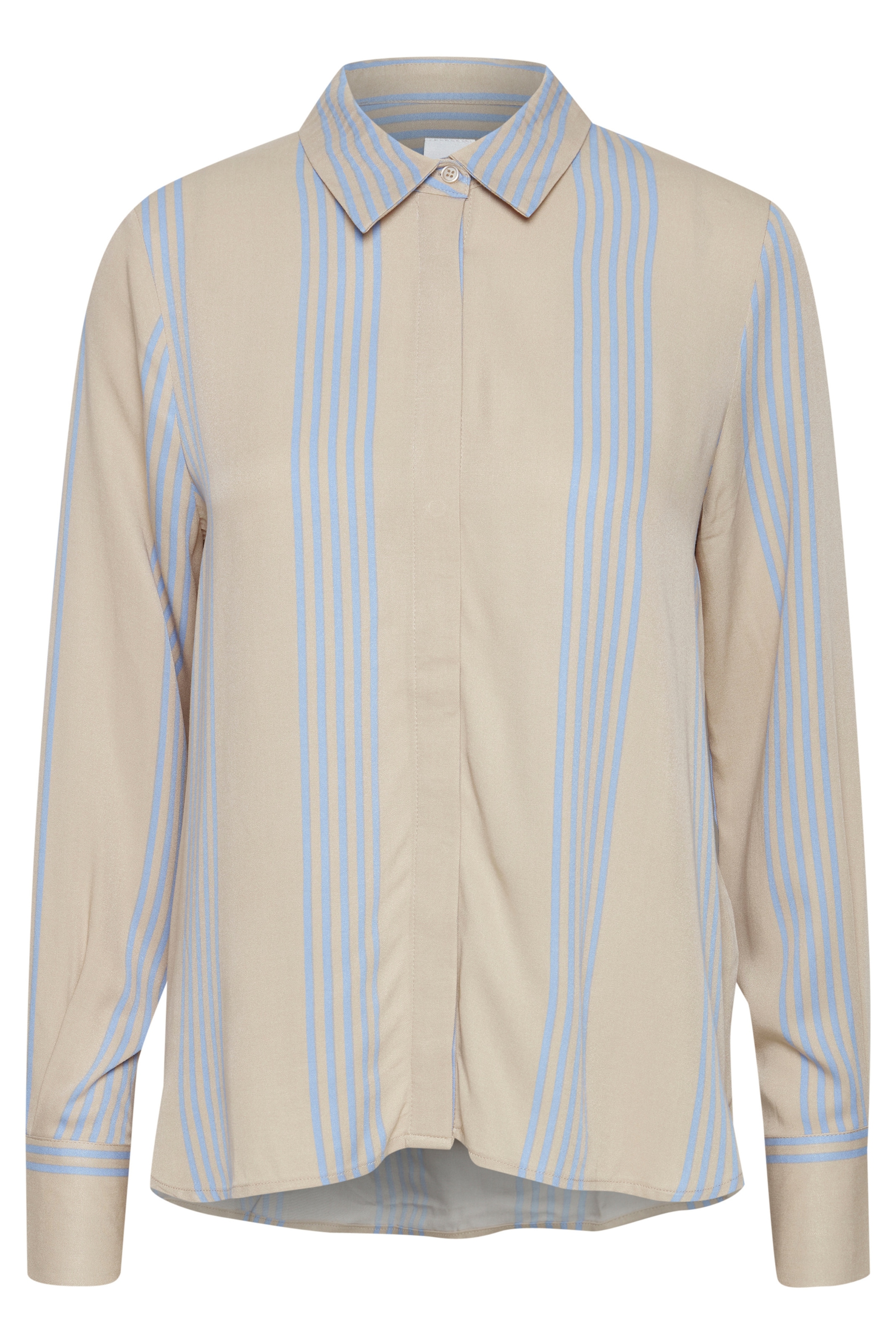 ICHI Bluse in Beige: Vorderseite