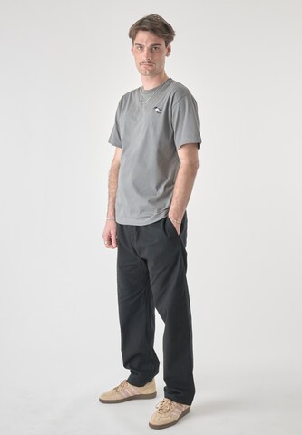Cleptomanicx Shirt 'Classic Tee Storm Gull' in Grey