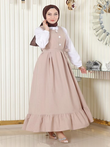 MODAMIHRAM Tunika‌‌‌‌‌‌‌‌‌‌ in Beige: Vorderseite