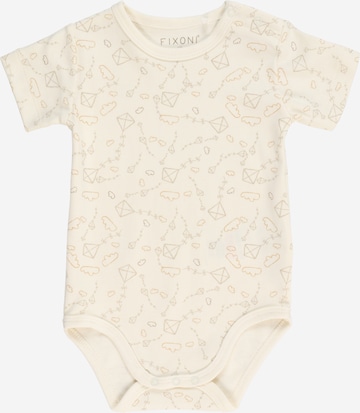 Tutina / body per bambino di Fixoni in beige: frontale