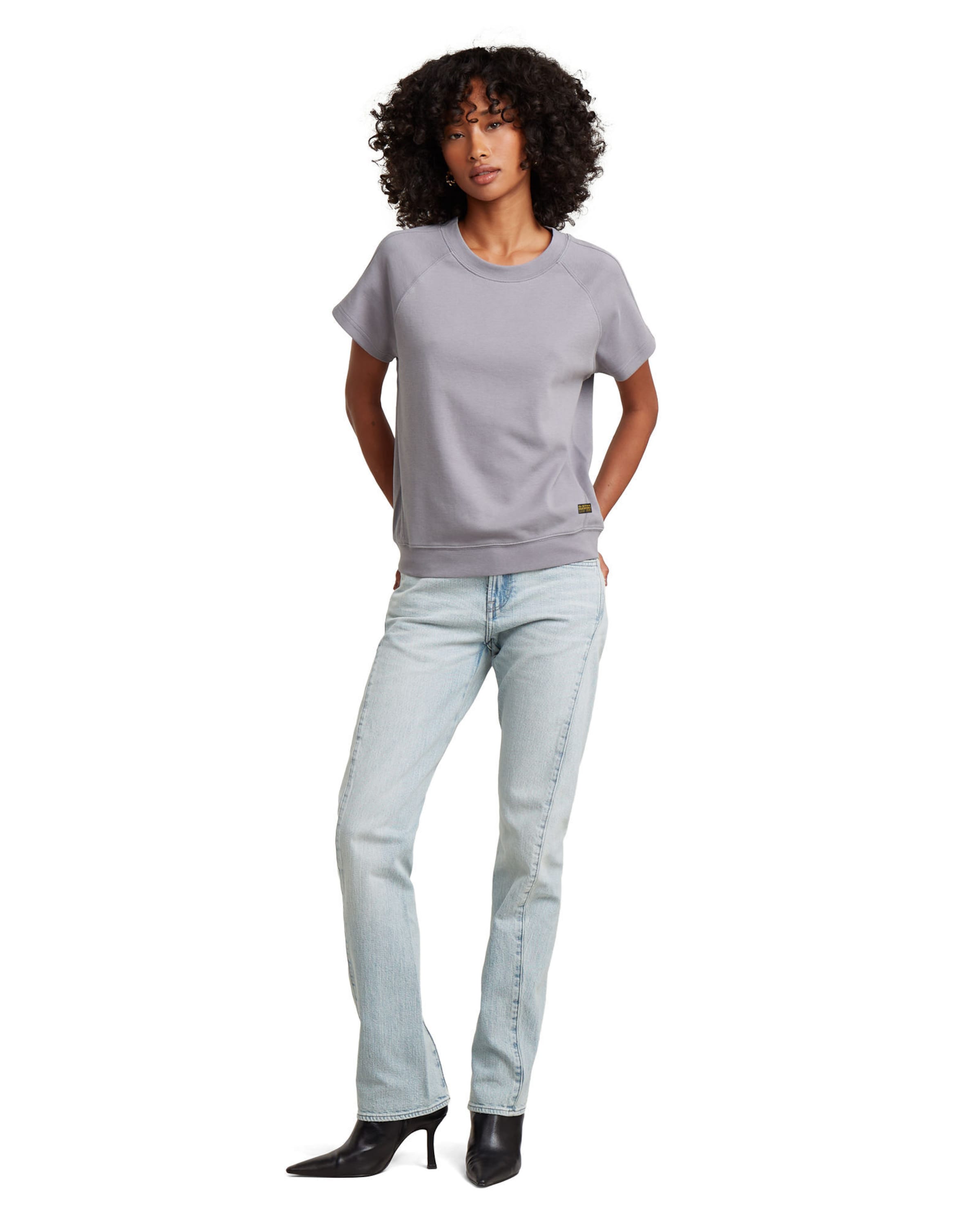 G-STAR Tops-T-Shirt 'Raglan' in Grau