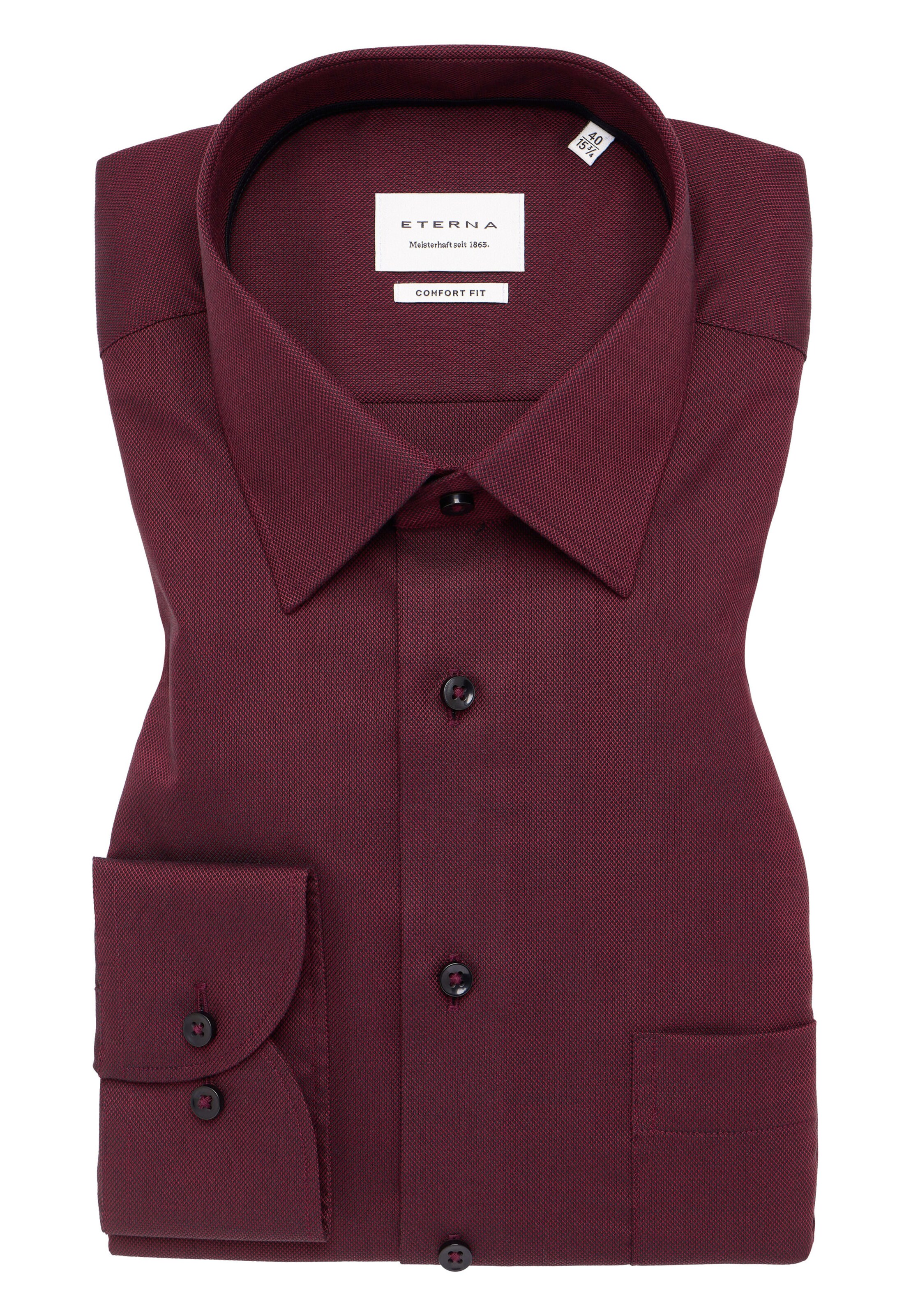 ETERNA Zakelijk overhemd in Lila: voorkant