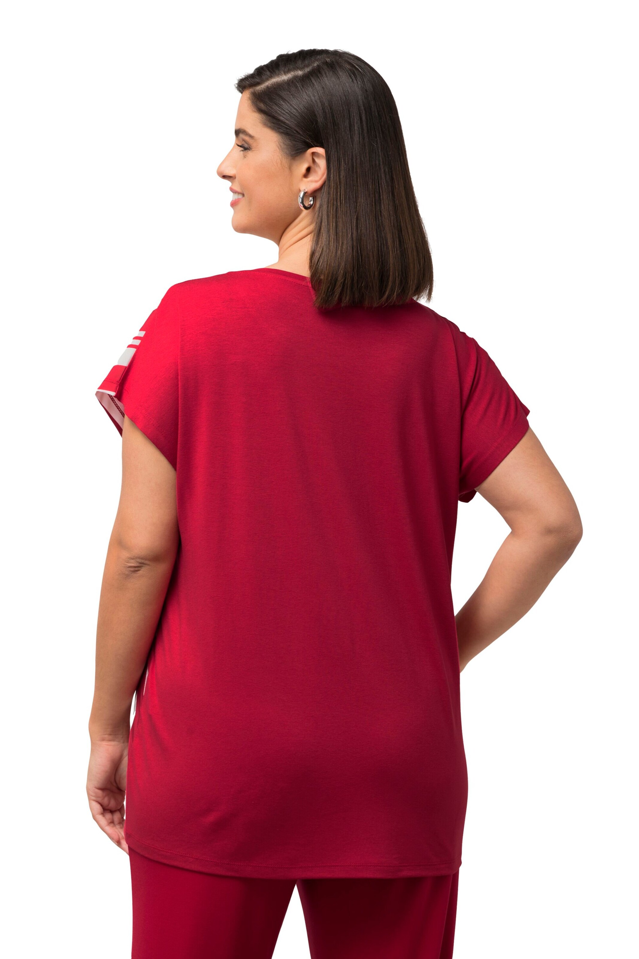 Ulla Popken Shirt in Rood: voorkant