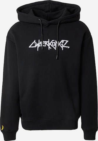 About You x Cyberkongz Sweatshirt 'Jano' in Black: front