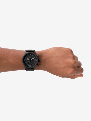 FOSSIL Analogové hodinky 'Nate' – černá