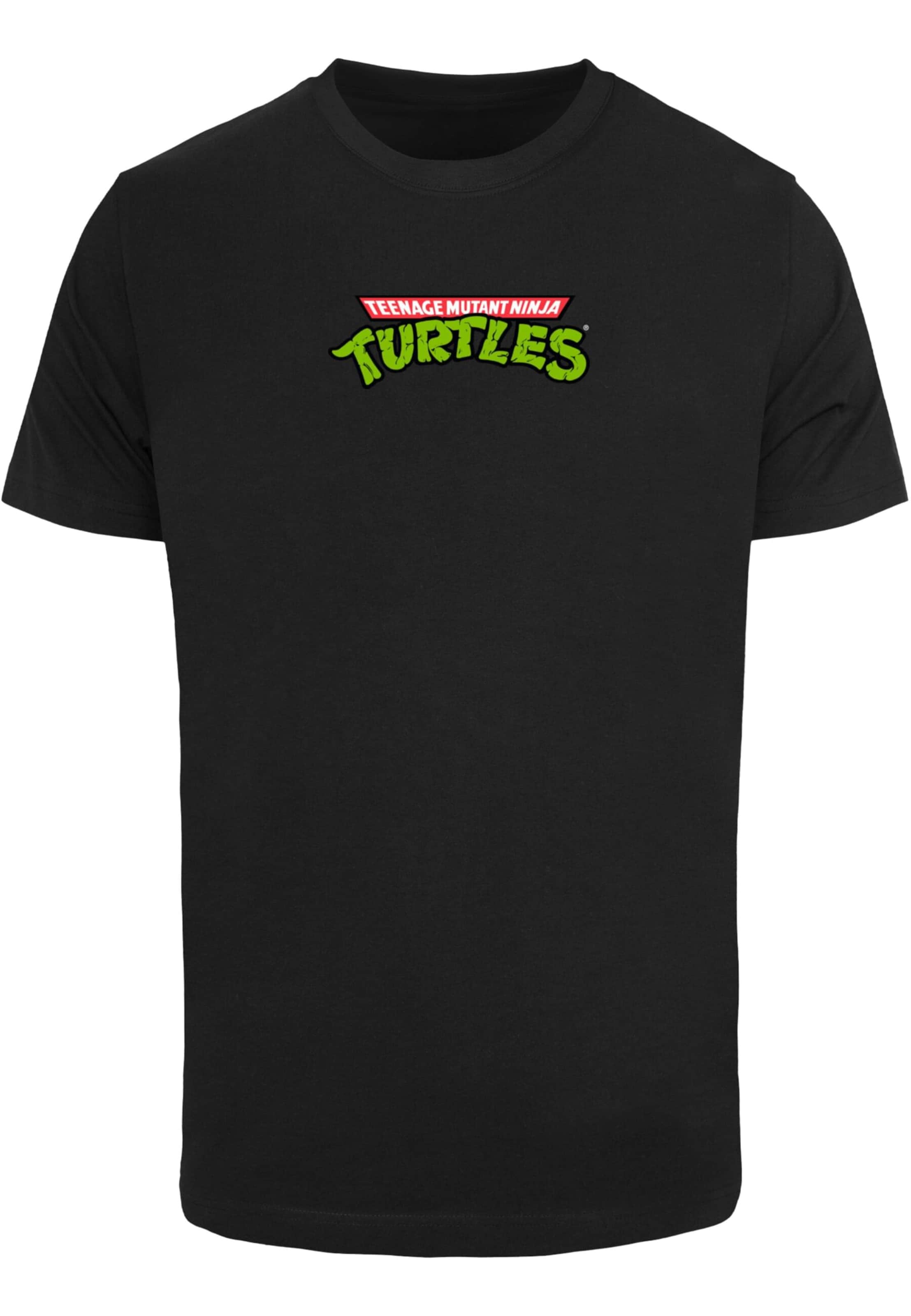 Merchcode Póló 'Turtles Team' - fekete: elől