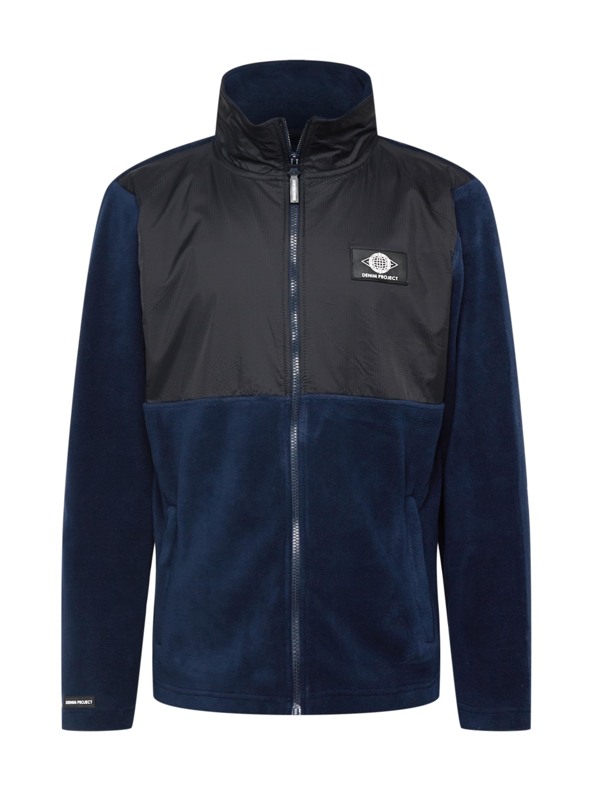 Denim Project Fleece Jacket in Blue: front