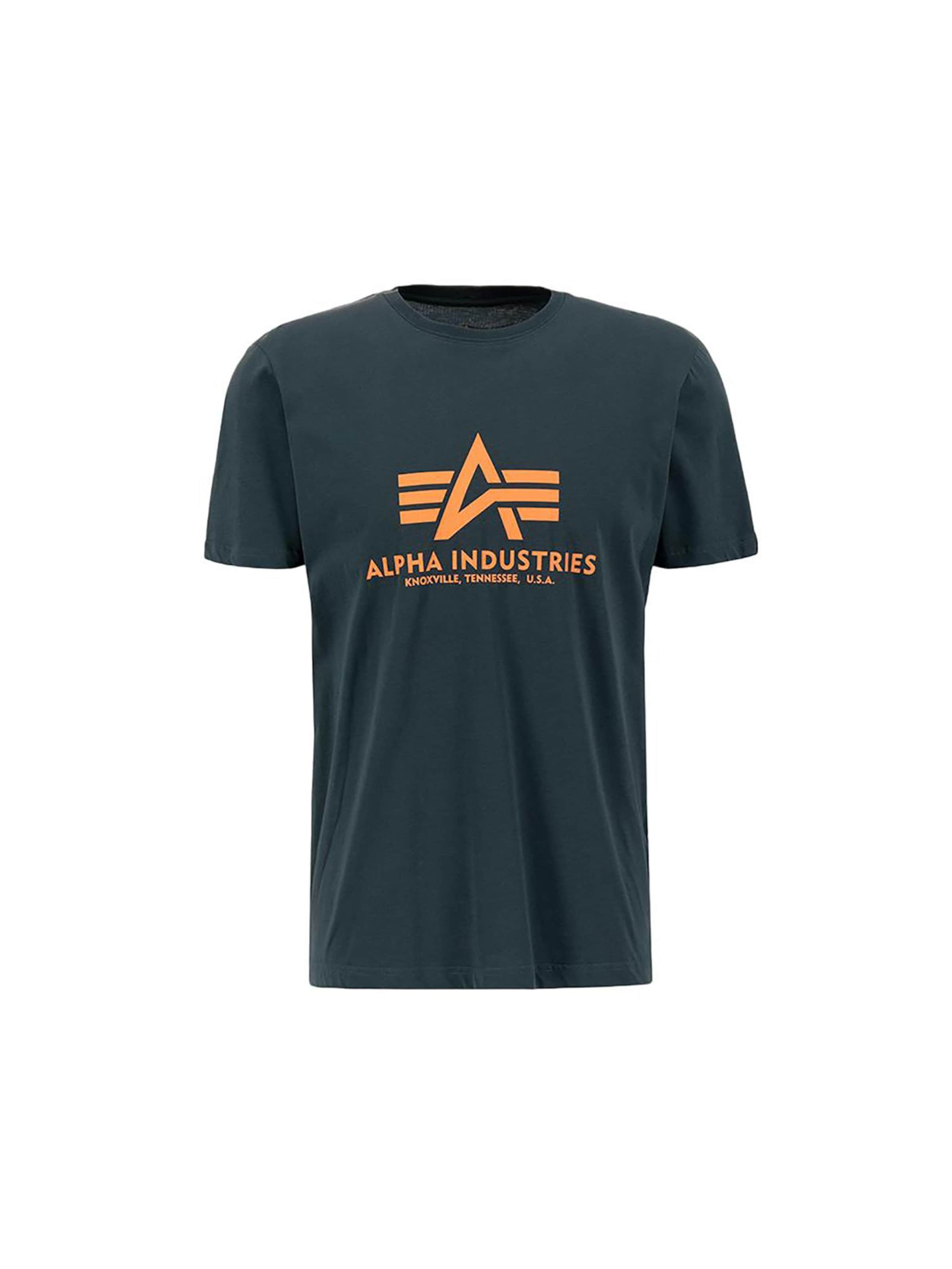 ALPHA INDUSTRIES Koszulka w kolorze zielony: przód