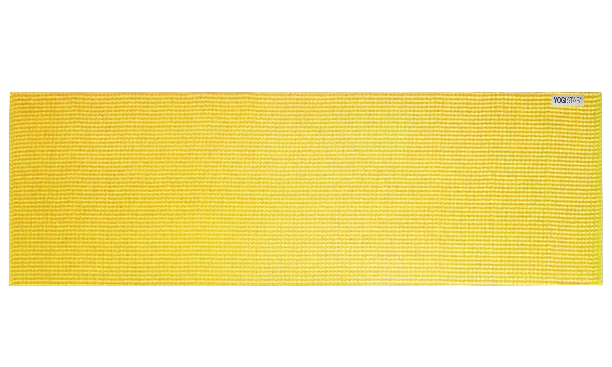 YOGISTAR.COM Mat '183 cm x 61 cm x 4 mm' in Yellow
