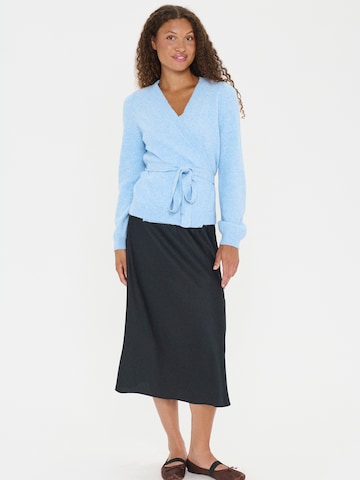 SAINT TROPEZ Knit Cardigan 'MaleenSZ' in Blue