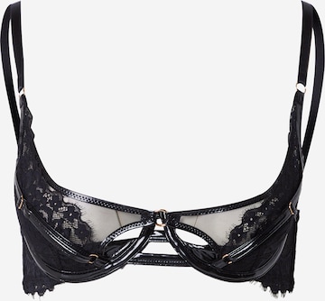 juoda Hunkemöller Plati Liemenėlė 'Kali': priekis