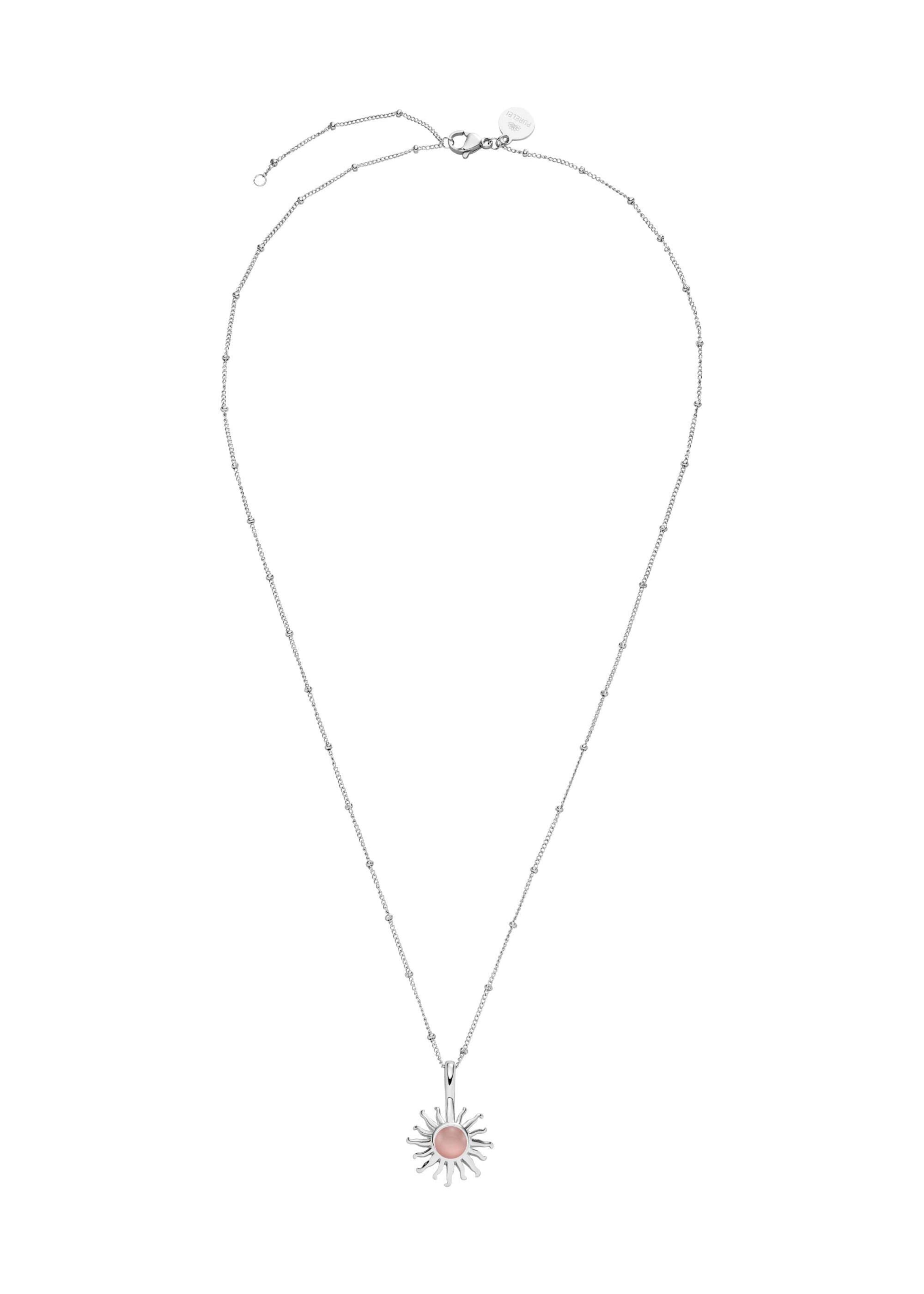PURELEI Ketting 'Sun' in Zilver: voorkant