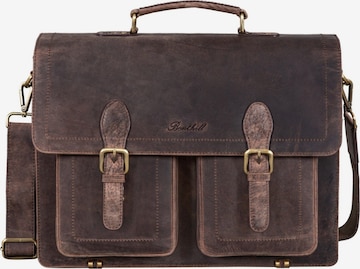 Benthill Briefcase in Brown: front