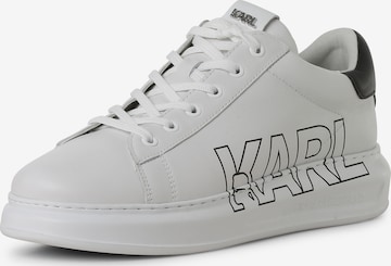 Baskets basses Karl Lagerfeld en blanc : devant