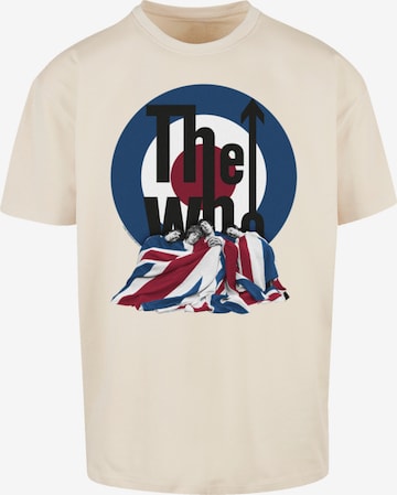 F4NT4STIC Shirt 'The Who Flag Blanket' in Beige: voorkant