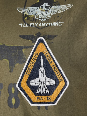 TOP GUN T-Shirt in Grün
