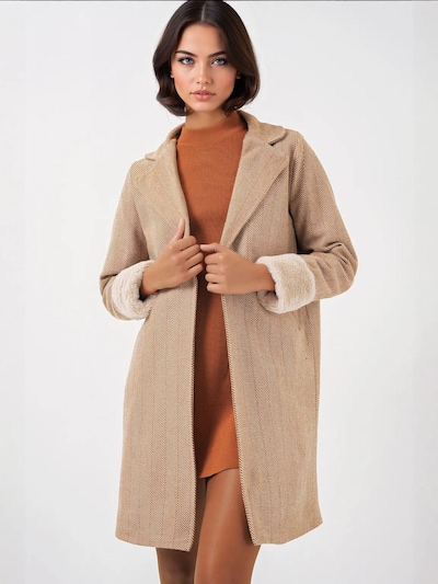 Bigdart Tussenmantel in de kleur Mokka, Productweergave