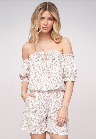 Tuta jumpsuit di Cloud5ive in bianco: frontale
