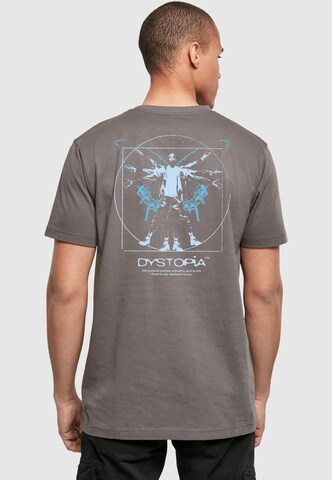 Mister Tee Shirt 'Dystopia' in Grijs: voorkant