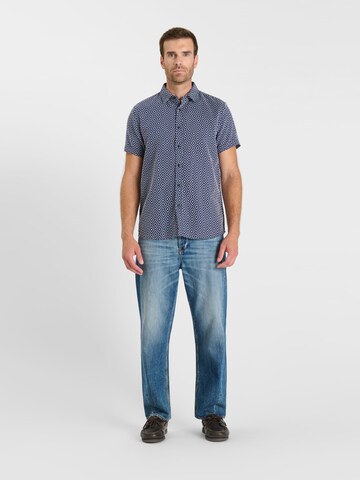 Le Temps Des Cerises Comfort fit Overhemd 'LETOV' in Blauw