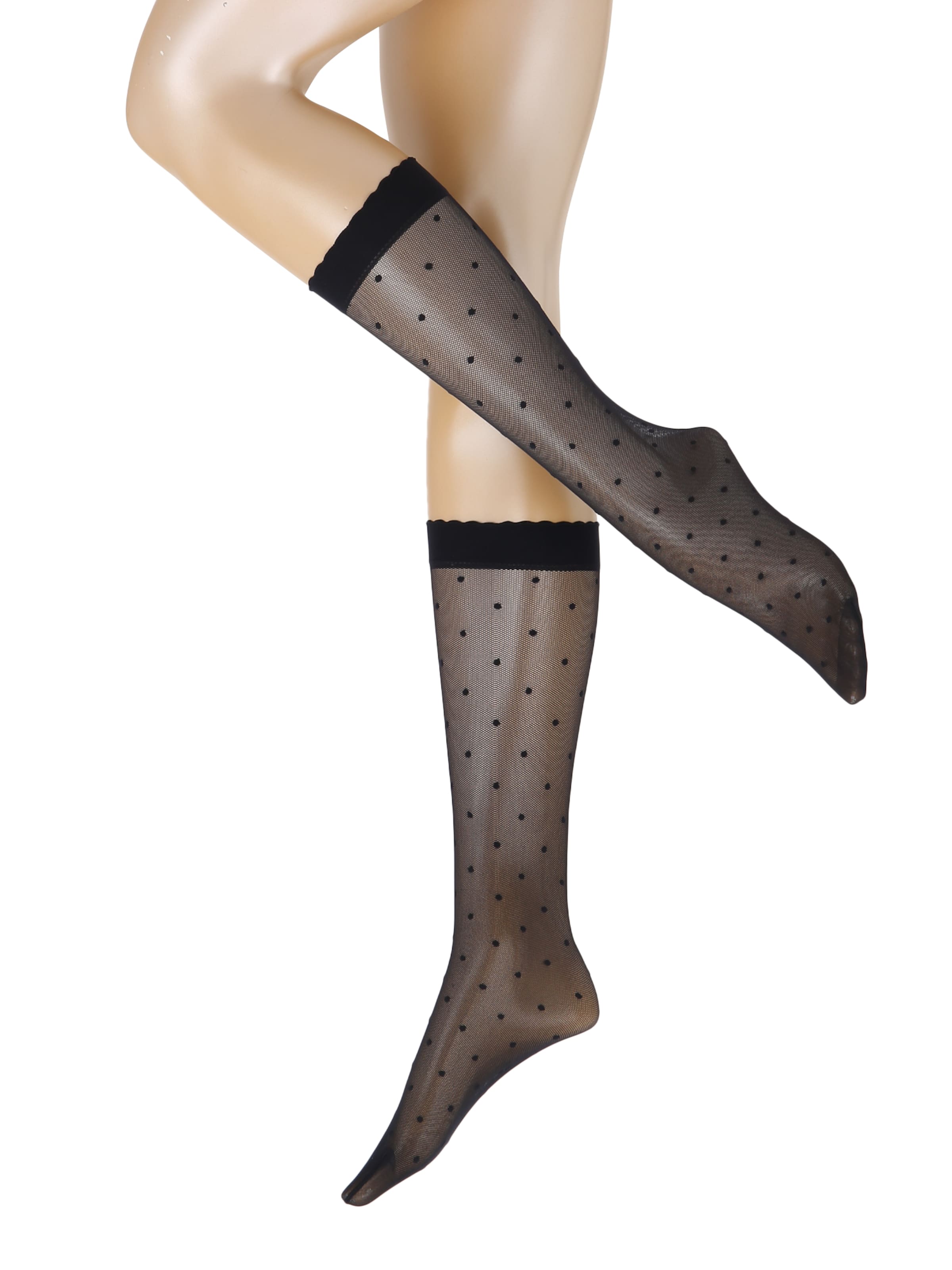 Calza velata 'Dot' di FALKE in blu: frontale